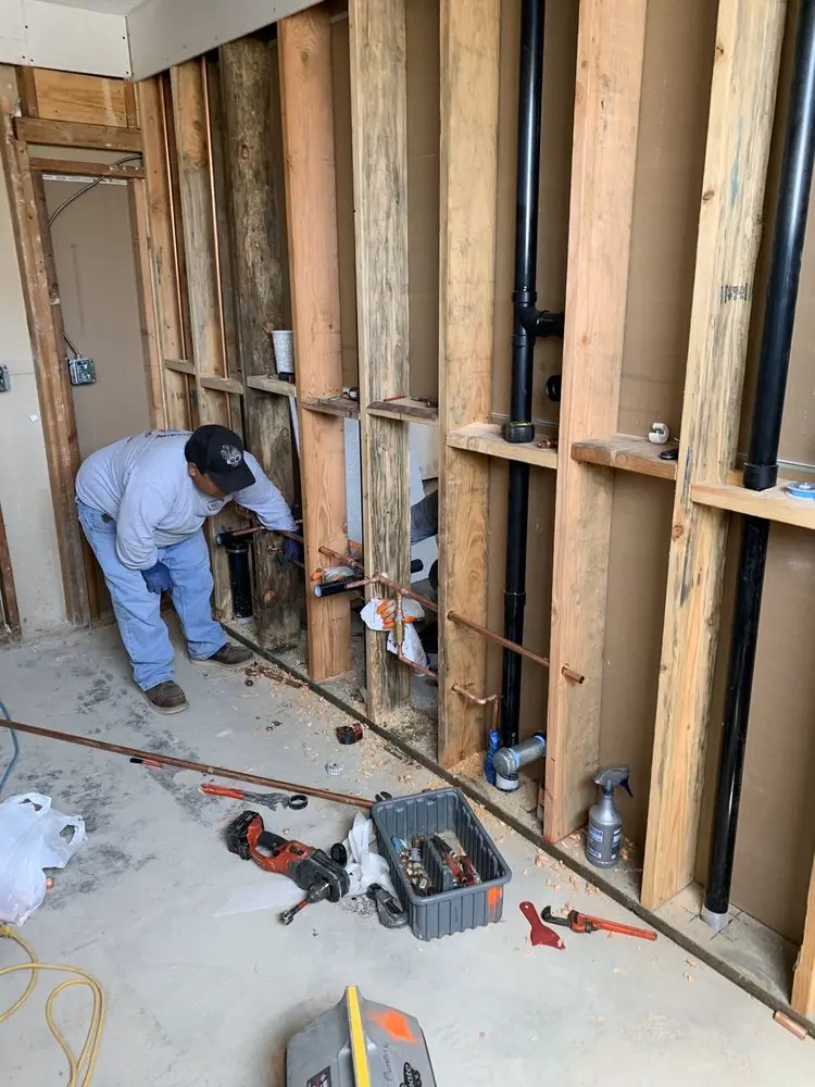 Commercial rough-in plumbing for Water Heater Replacement in Waynewood